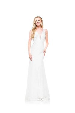 Style 2269 Colors White Size 2 Lace Tall Height Mermaid Dress on Queenly