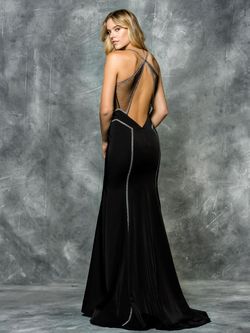 Style 1666 Colors Black Size 2 Floor Length Military Tall Height Mermaid Dress on Queenly