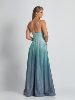 Style A9348 Dave and Johnny Green Size 2 $300 Ombre Military A-line Dress on Queenly