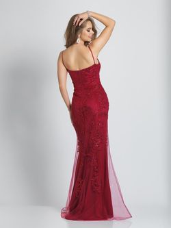 Style A9151 Dave and Johnny Red Size 2 Floor Length A9151 Mermaid Dress on Queenly
