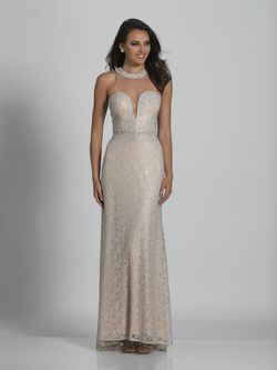 Style A5692 Dave and Johnny Nude Size 4 A5692 Floor Length Mermaid Dress on Queenly