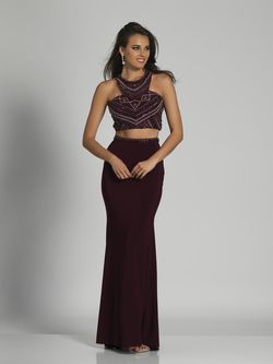 Style A5503 Dave and Johnny Red Size 12 Two Piece Halter Wedding Guest Dave & Johnny Straight Dress on Queenly