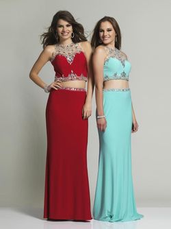 Style 1960 Dave and Johnny Red Size 10 Dave & Johnny Prom Two Piece Straight Dress on Queenly