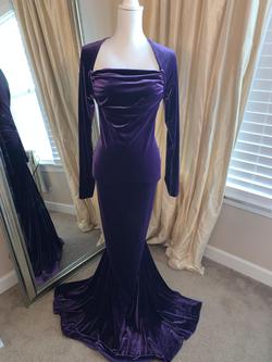 Marc Bouwer Purple Size 10 Jersey Mermaid Dress on Queenly