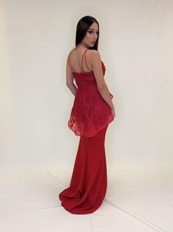 Larissa Couture LV Red Size 4 Floor Length A-line Dress on Queenly