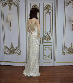 Cinderella Divine Silver Size 12 Holiday Side slit Dress on Queenly