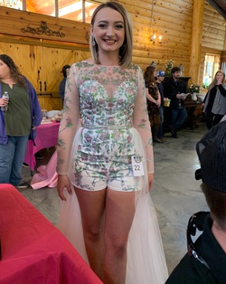 Rachel Allan White Size 6 Fun Fashion Prom Jumpsuit Dress on Queenly