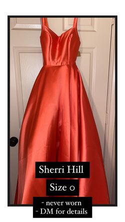 Orange Size 0 Ball gown on Queenly