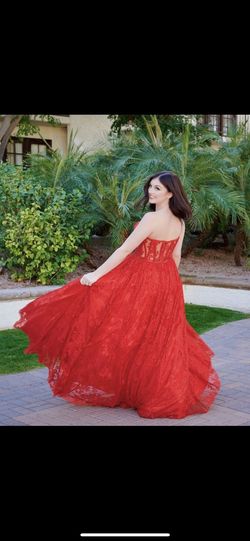Mac Duggal Red Size 6 Floor Length $300 Ball gown on Queenly