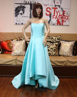 Andrea & Leo Couture Blue Size 14 Ball gown on Queenly