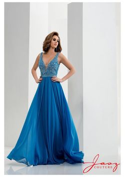 Style 5642 Jasz Couture Blue Size 14 Tall Height Prom A-line Dress on Queenly