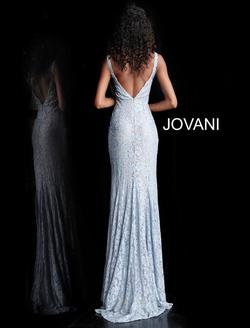 Style 48994 Jovani White Size 4 Fitted Prom Mermaid Dress on Queenly
