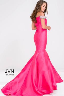 Style JVN23455 Jovani Pink Size 8 Floor Length Tall Height Mermaid Dress on Queenly