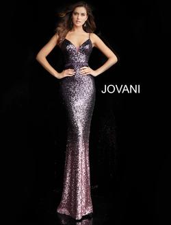 Style 65847 Jovani Purple Size 00 Pageant Tall Height Prom Mermaid Dress on Queenly