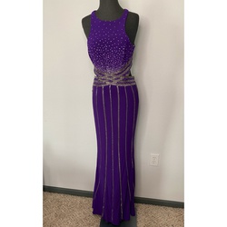 Blush Prom Purple Size 8 Military Straight Dress on Queenly