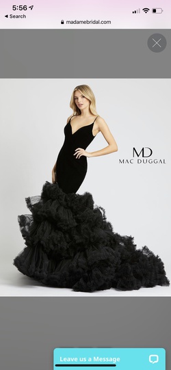 MacDuggal Black Size 6 Mermaid Dress on Queenly