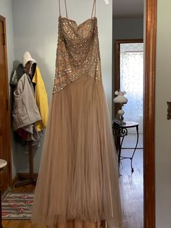 Terani Couture Nude Size 4 Terrani Couture Ball gown on Queenly