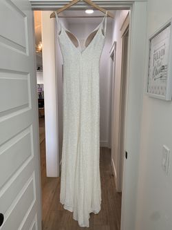 White Size 0 A-line Dress on Queenly