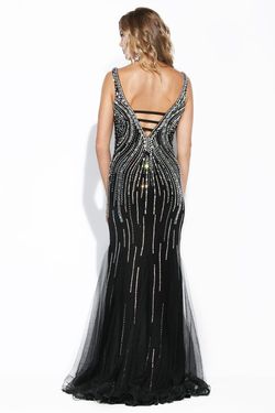 Style 15234 Jolene Black Tie Size 4 Prom Mermaid Dress on Queenly