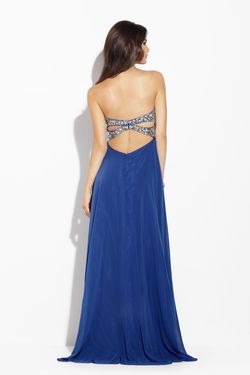 Style 14210 Jolene Royal Blue Size 8 Strapless Wedding Guest Straight Dress on Queenly