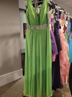 Style E30033 Jovani Green Size 10 Floor Length 50 Off Black Tie A-line Dress on Queenly