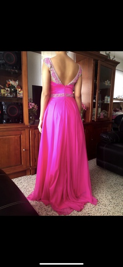 Sherri hill Pink Size 4 A-line Dress on Queenly