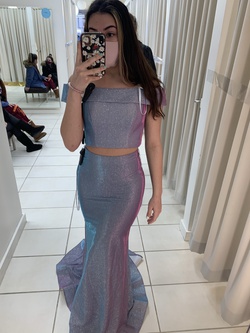 Camille La Vie Purple Size 4 Mermaid Dress on Queenly
