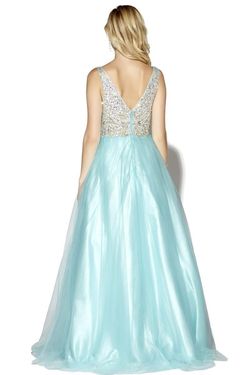Style 16041 Jolene Blue Size 2 Pageant Tall Height Prom Ball gown on Queenly