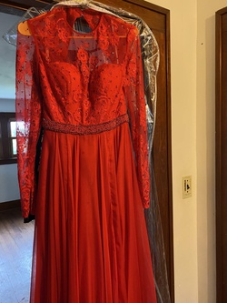 Sherri Hill Red Size 2 Pageant Prom Straight Dress on Queenly