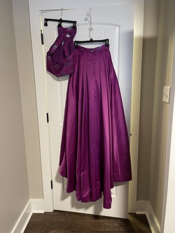 Rachel Allan Purple Size 0 Fun Fashion Magenta Jumpsuit Dress on Queenly