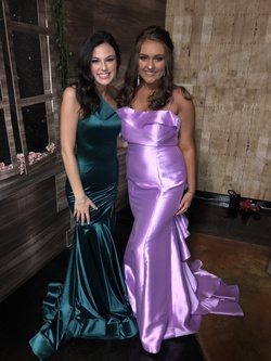 Sherri Hill Purple Size 12 Prom Mermaid Dress on Queenly
