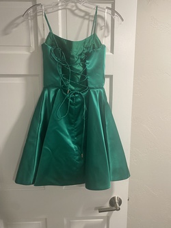 Sherri Hill Green Size 4 Tall Height Corset Cocktail Dress on Queenly