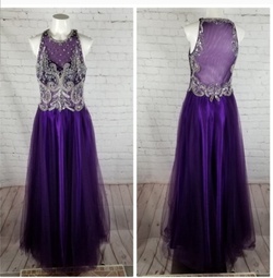 Dave & Jonny Purple Size 6 Quinceanera Dave And Jonny Prom Ball gown on Queenly