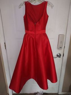 IEENA Red Size 4 Midi Homecoming Interview Cocktail Dress on Queenly