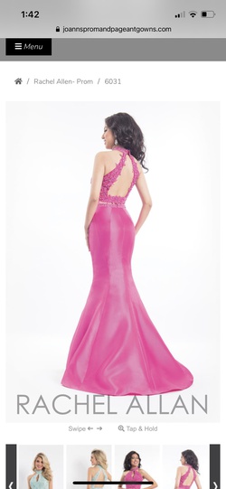 Rachel Allan Hot Pink Size 12 Pageant Mermaid Dress on Queenly