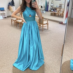 Sherri Hill Blue Size 6 Pageant Prom Ball gown on Queenly