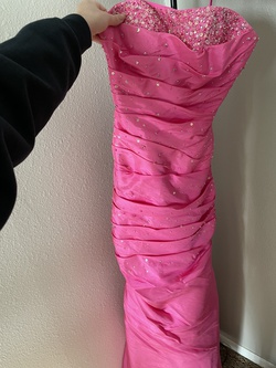 MoriLee Pink Size 0 Barbiecore Floor Length Mermaid Dress on Queenly