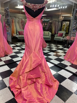 Sherri Hill Orange Size 6 Mermaid Dress on Queenly