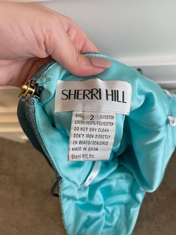 Sherri Hill Blue Size 0 Sorority Formal Homecoming Cocktail Dress on Queenly