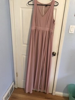 Windsor Pink Size 14 Floor Length Straight Dress on Queenly