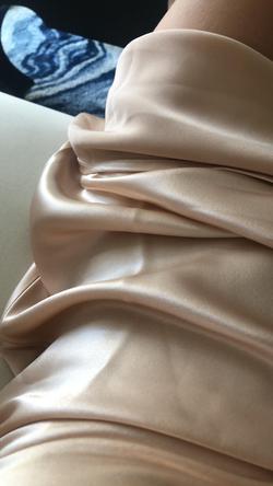 Karfely Pink Size 0 Rose Gold Bridesmaid Gold Straight Dress on Queenly