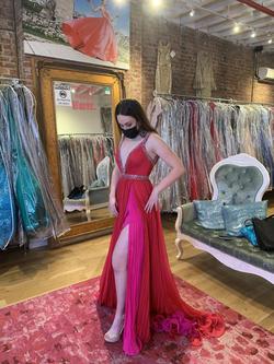 Jovani Pink Size 2 Showstopper Side slit Dress on Queenly