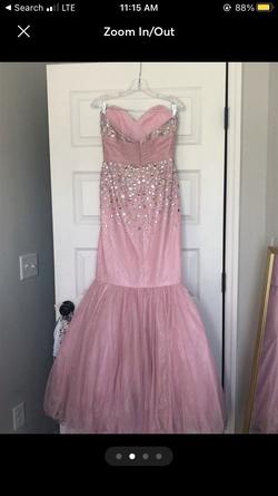 Jovani Pink Size 4 Mermaid Dress on Queenly