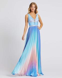 Style 30705 Mac Duggal Multicolor Size 8 Tall Height Prom A-line Dress on Queenly
