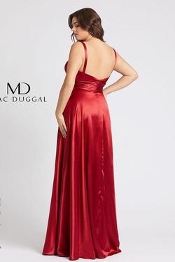 Style 49044 Mac Duggal Red Size 14 Tall Height Prom Side slit Dress on Queenly