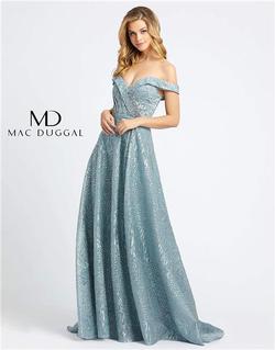 Style 20121 Mac Duggal Blue Size 0 Tall Height Prom A-line Dress on Queenly