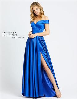Style 25958 Mac Duggal Royal Blue Size 6 Prom Side slit Dress on Queenly
