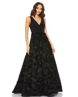 Style 67212 Mac Duggal Black Size 6 Tall Height Prom Ball gown on Queenly