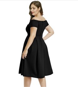 Style B07BPXV9LM Lalagen Black Size 16 Holiday Flare Cocktail Dress on Queenly
