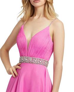 Style 48896 Mac Duggal Pink Size 2 Tall Height Prom Side slit Dress on Queenly